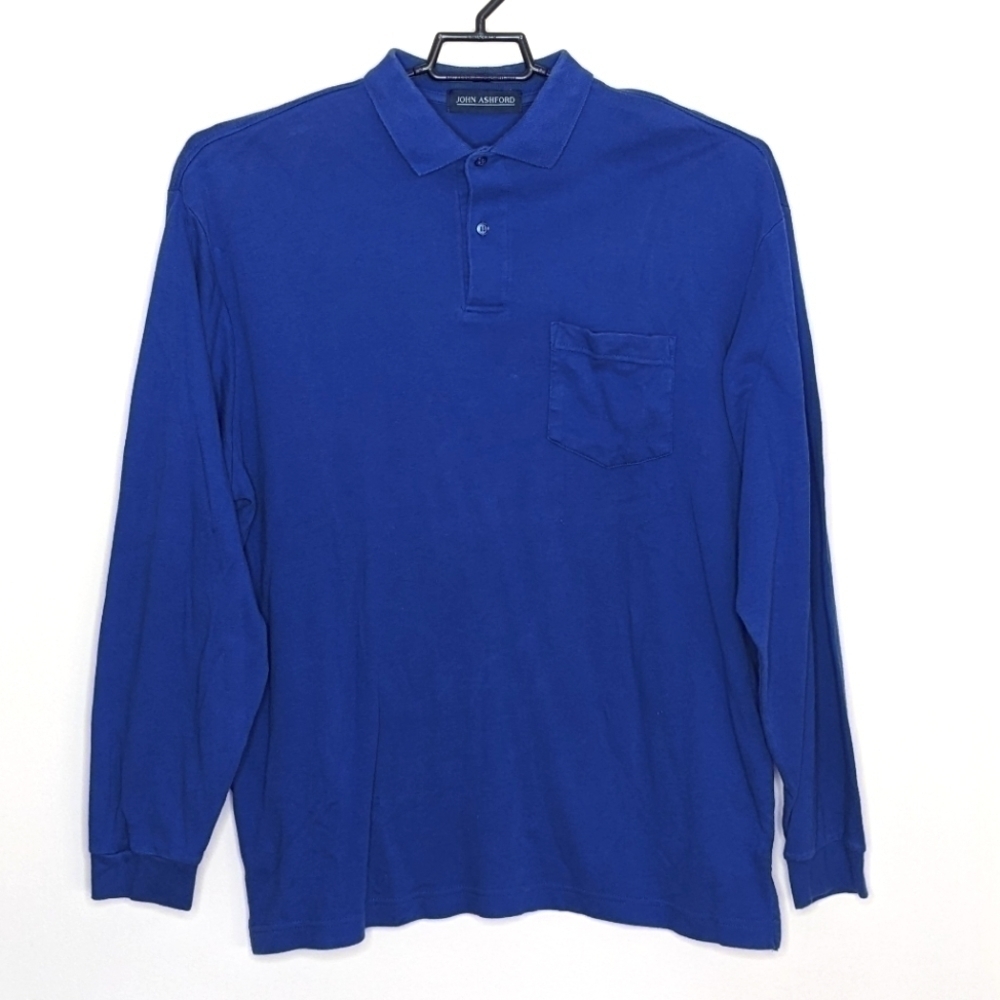 John Ashford Royal Blue Polo Long Sleeve Shirt XL
